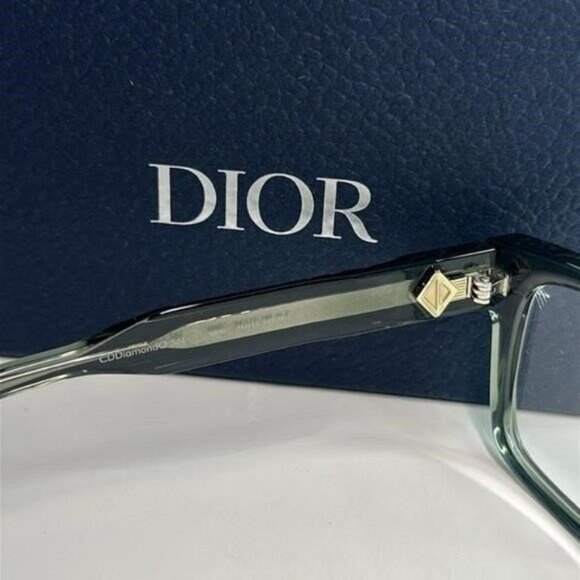 New Dior CD Diamond S6I Optical Glasses transparent Green Fast Ship! - Picture 5 of 13